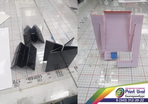 Подставки из оргстекла с гибкой