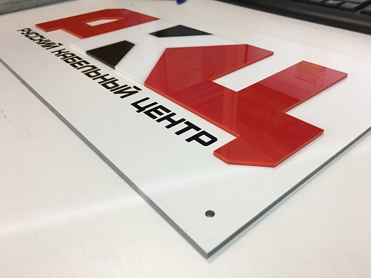 Таблички с объемными буквами