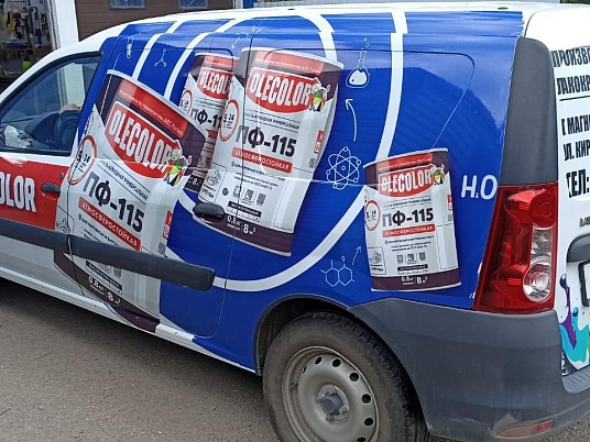 Реклама на автомобиль Lada Largus