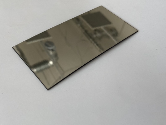 Шильдики из пластика - зеркальное серебро