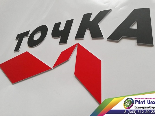 Буквы из пластика